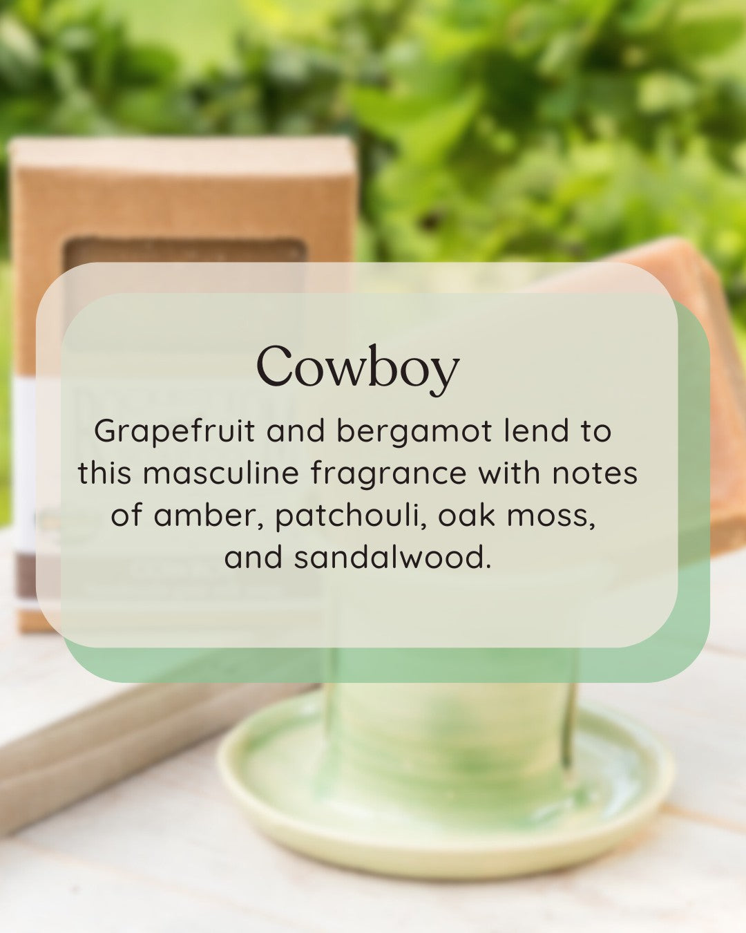 Cowboy Goat Milk Soap-One Bar