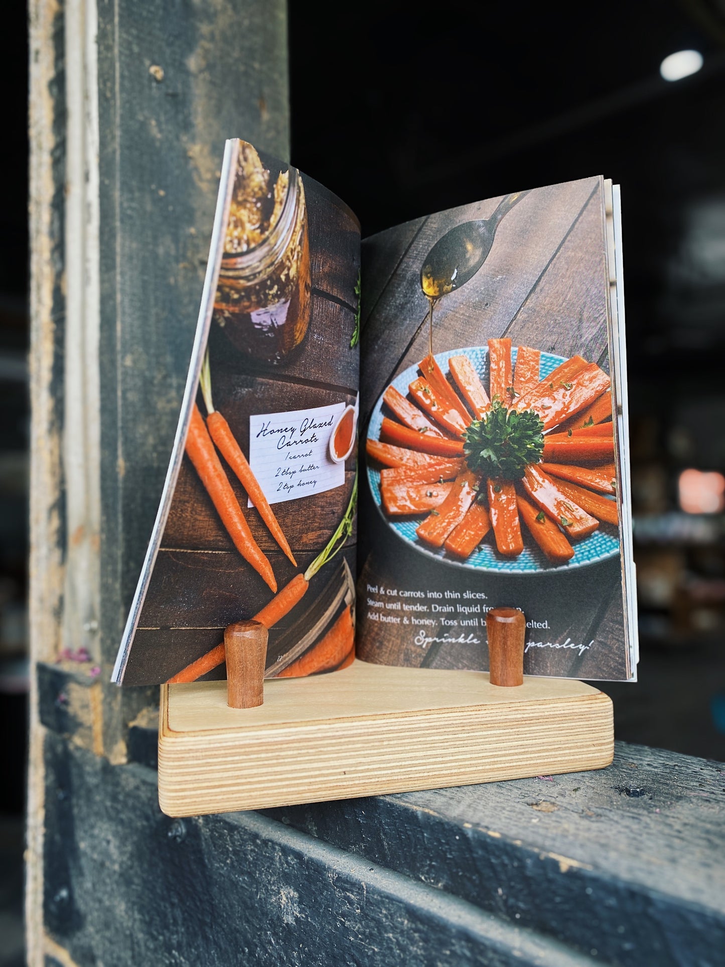 Wooden Cookbook/Tablet Holder