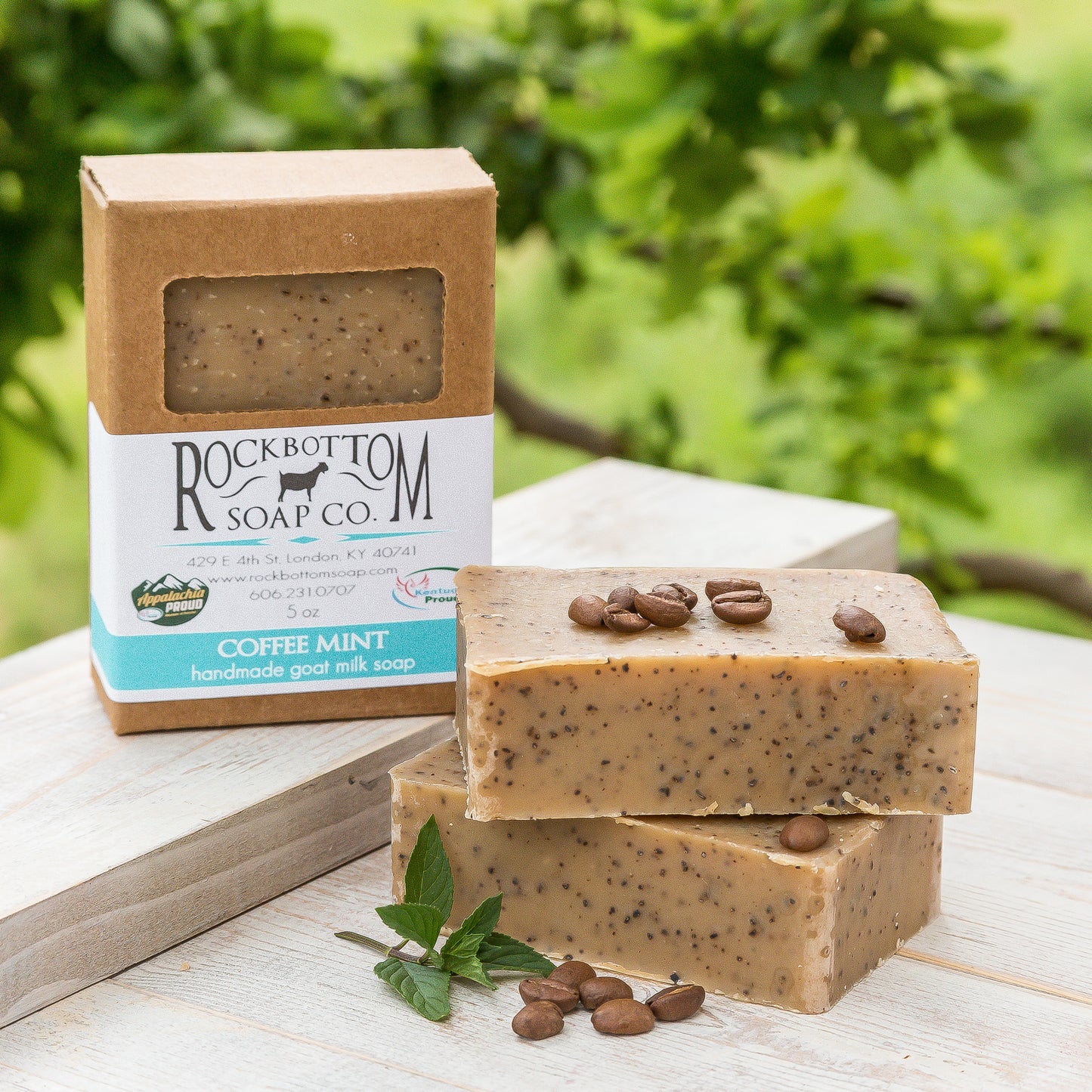 Coffee Mint Goat Milk Soap-One Bar