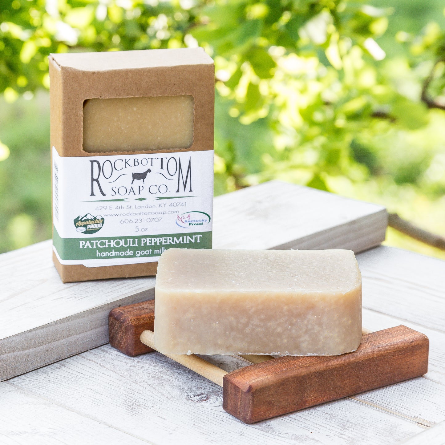 All Essential Oil Peppermint Patchouli Goat Milk Soap-One Bar