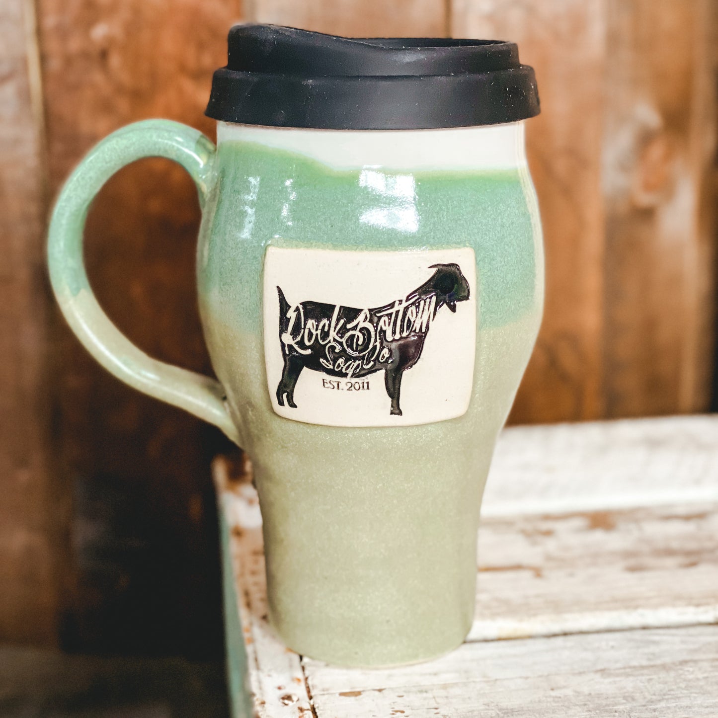 Rock Bottom Logo Travel Mug