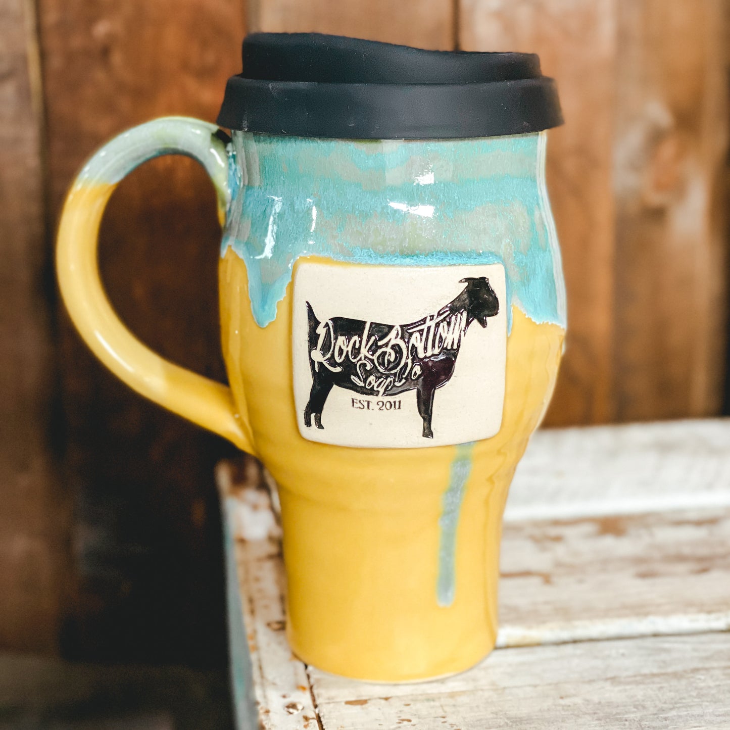 Rock Bottom Logo Travel Mug