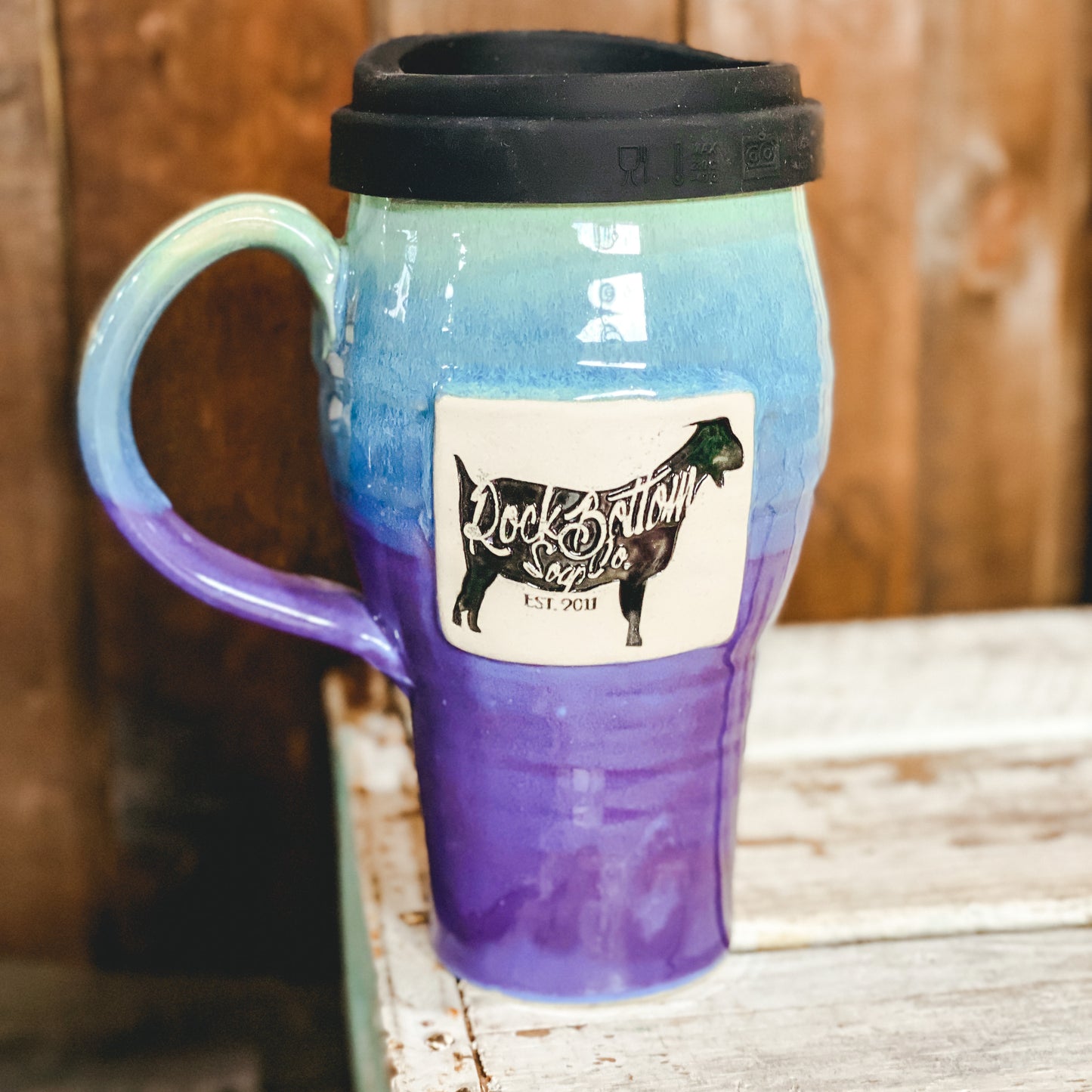 Rock Bottom Logo Travel Mug