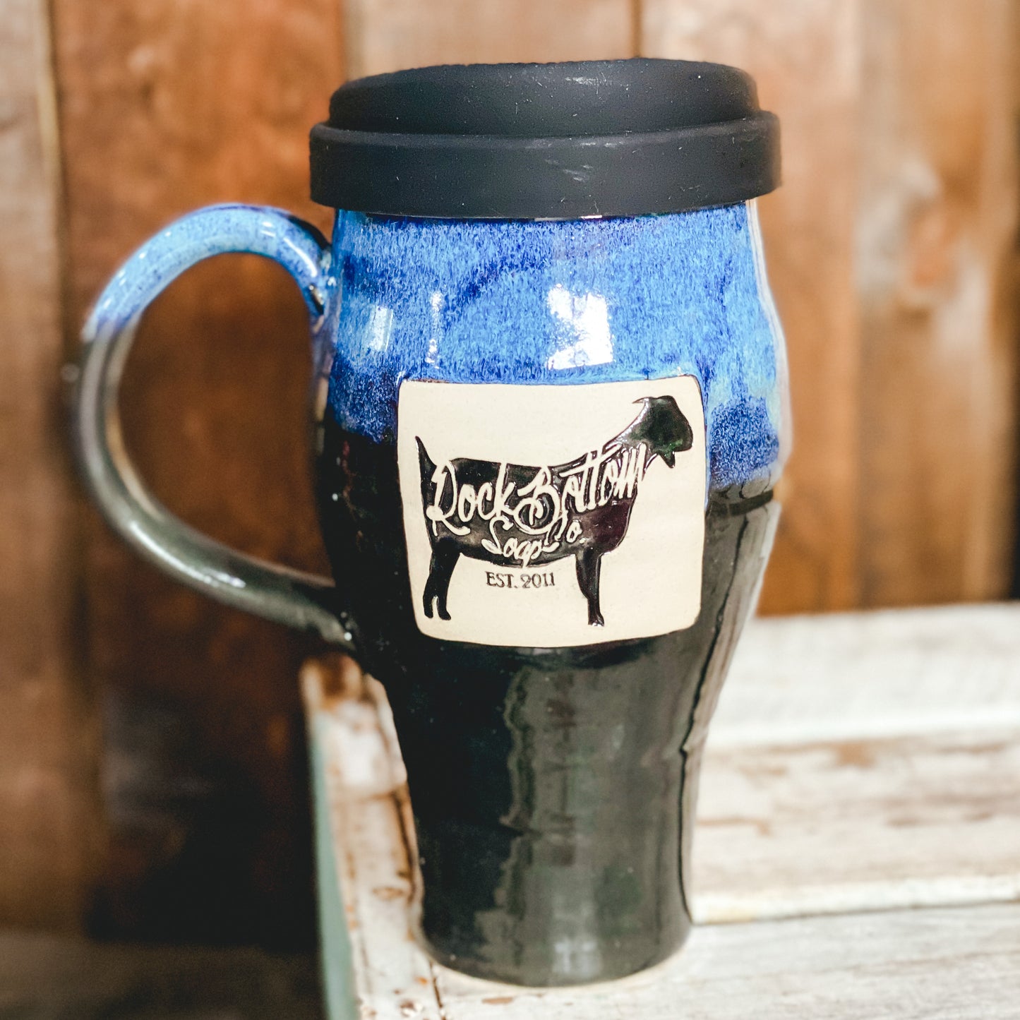 Rock Bottom Logo Travel Mug