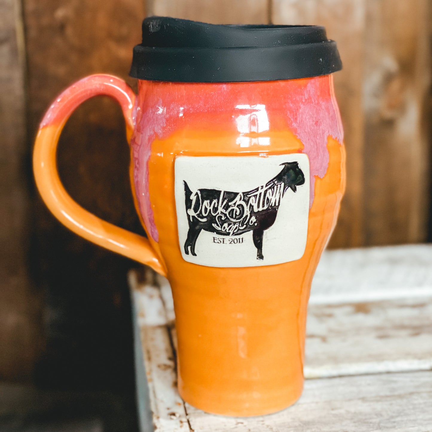 Rock Bottom Logo Travel Mug