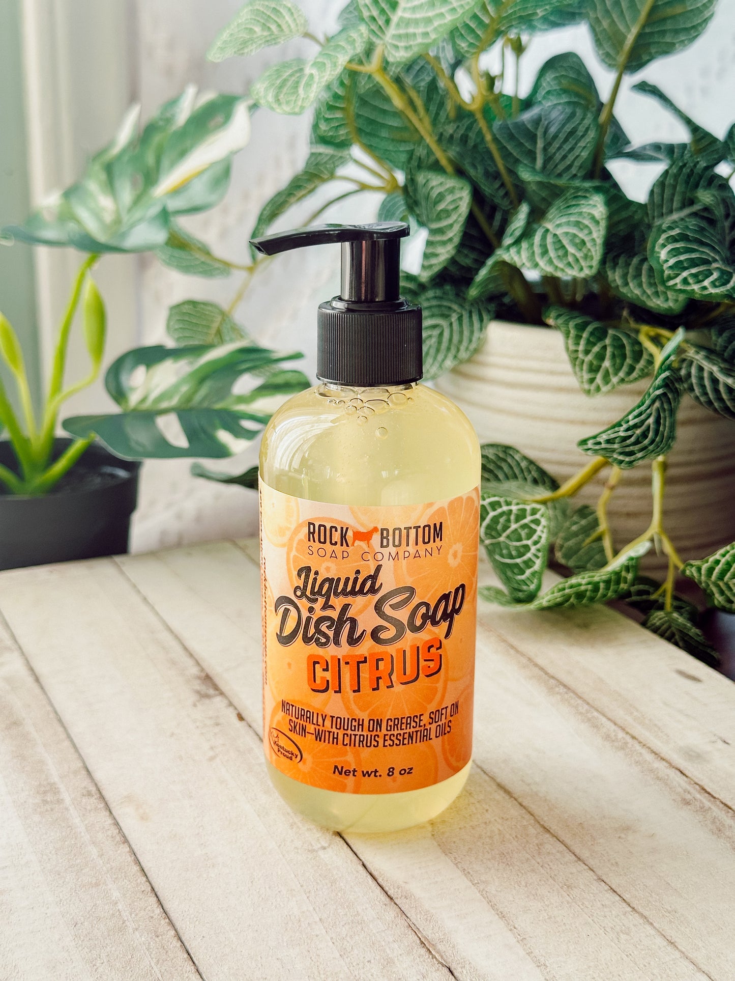 Natural Dish Soap – Tough on Grease, Gentle on Hands | Rock Bottom Soap
