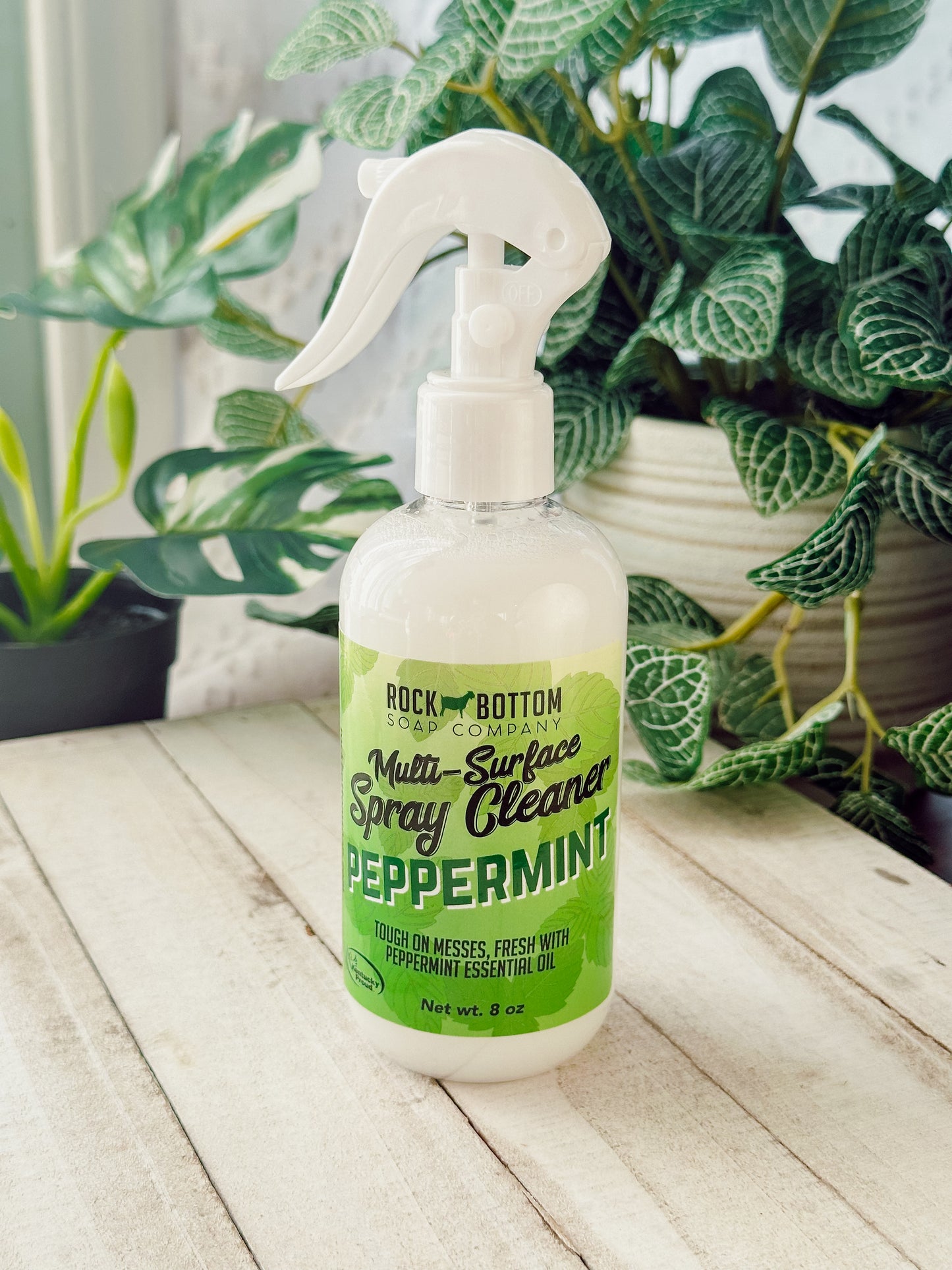 Surface Cleaner Spray – Plant-Based & Powerful | Rock Bottom Soap (8 oz)