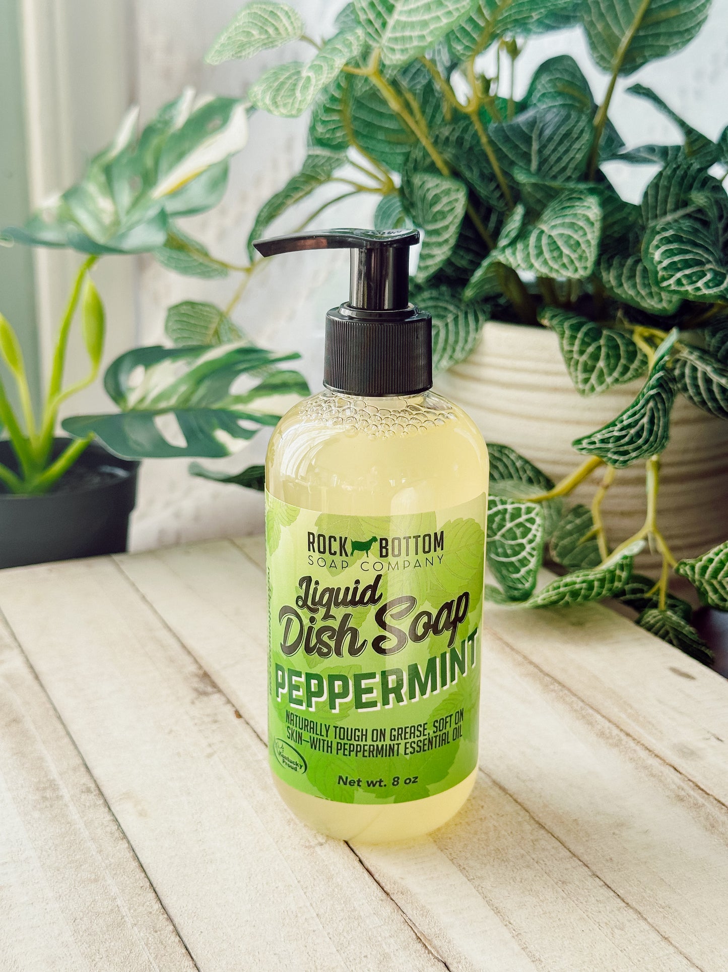 Natural Dish Soap – Tough on Grease, Gentle on Hands | Rock Bottom Soap