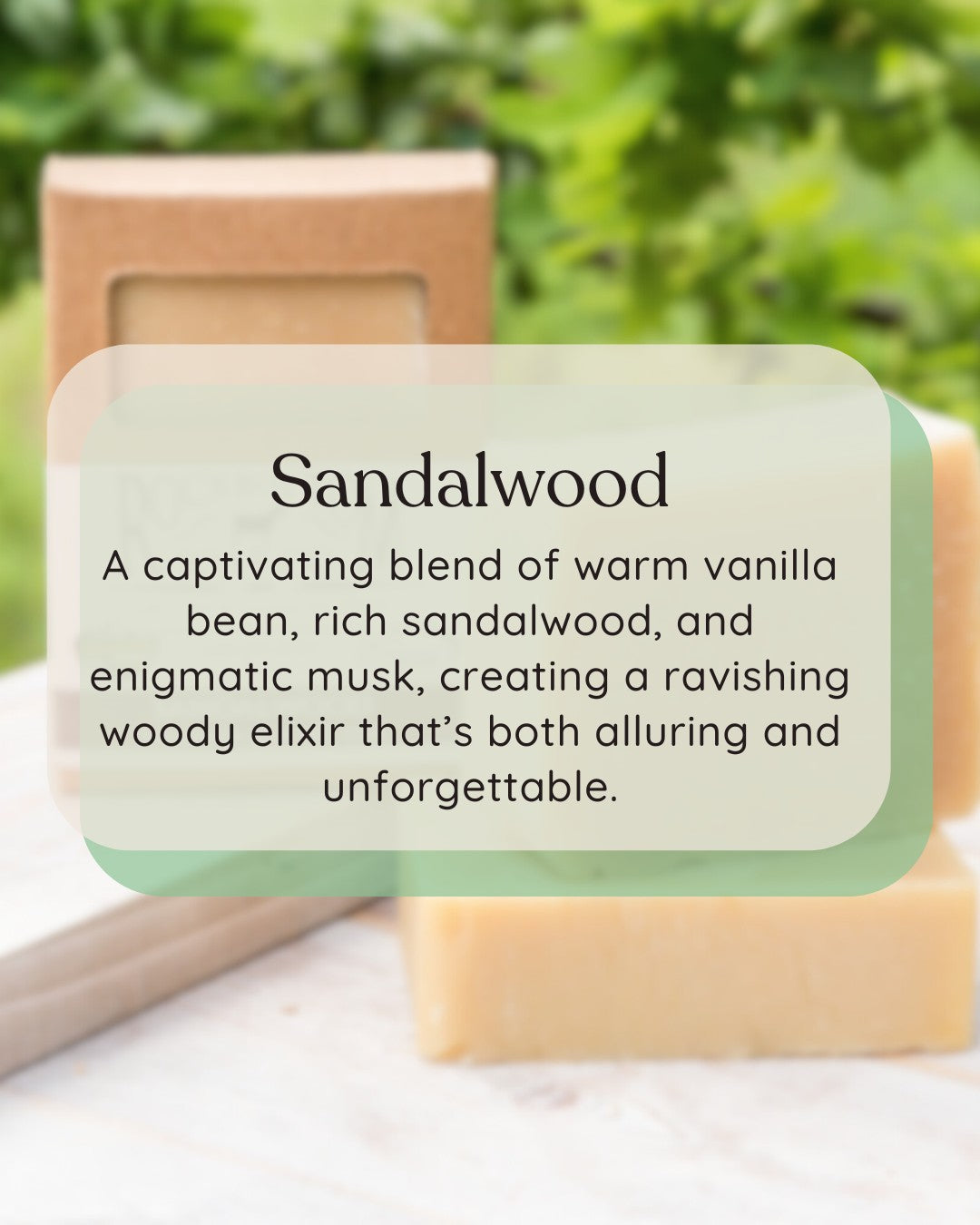 Sandalwood Goat Milk Soap-One Bar