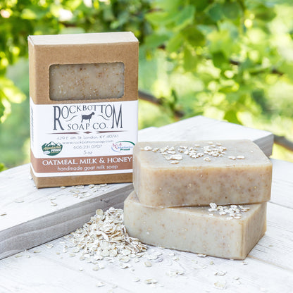 Oatmeal Goat Milk Soap-One Bar Milk & Honey Scented