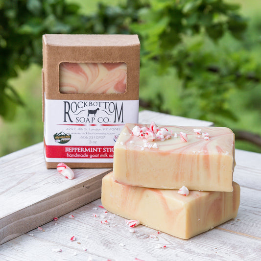 Peppermint Stick Goat Milk Soap-One Bar