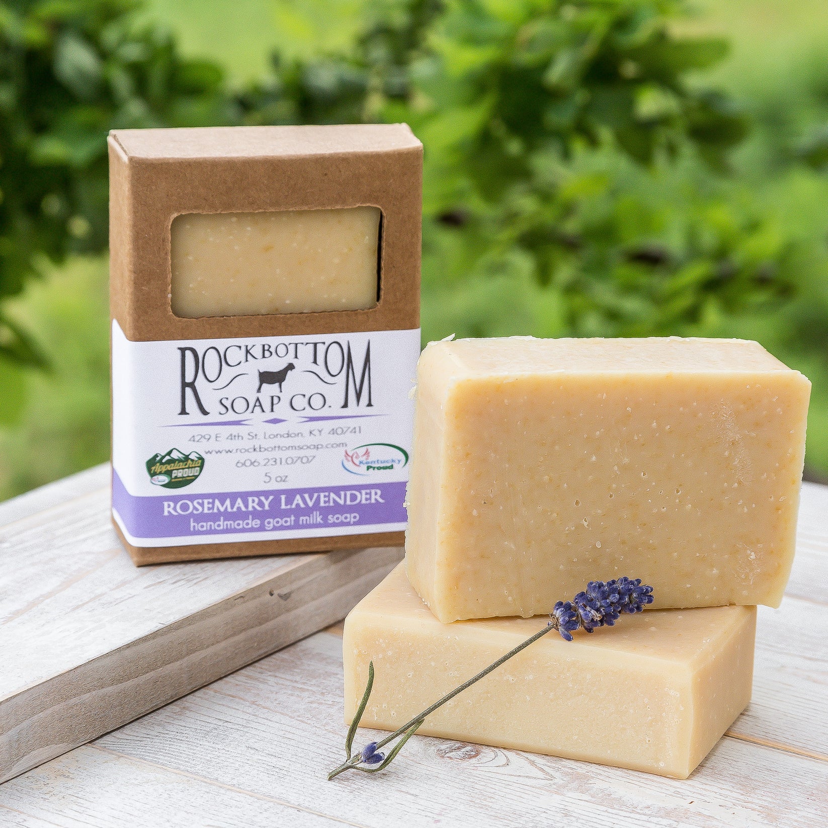 Rosemary Lavender Goat Milk SoapOne Bar Rock Bottom Soap