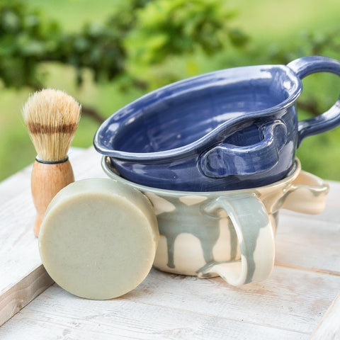 Men's Shave Kit with Kentucky Made Pottery Shave Mug