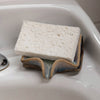 Stoneware Soap or Sponge Holder with Drain